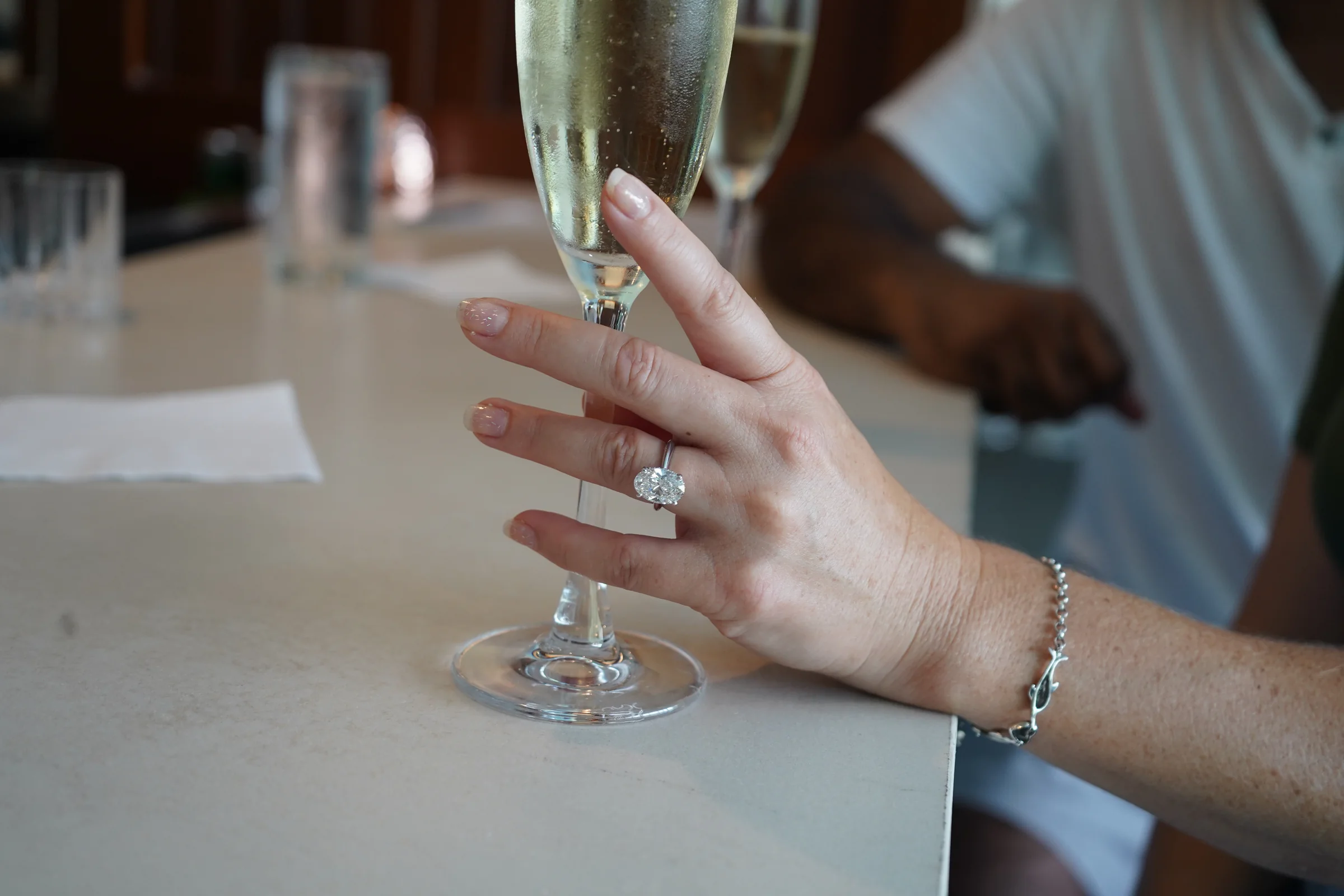 Engagement Ring Detail, photographed in Central Park, NY