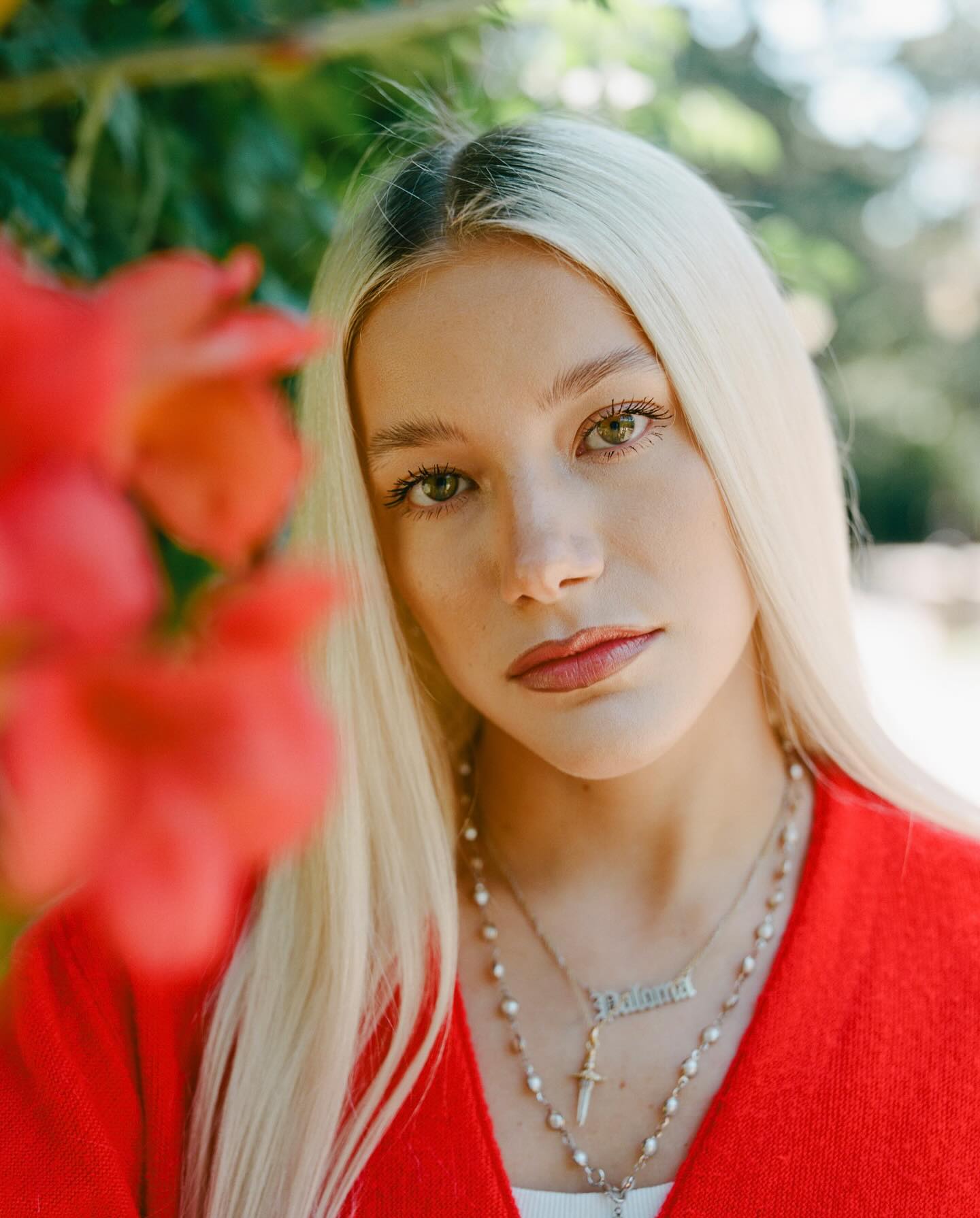 Red Flower Portrait